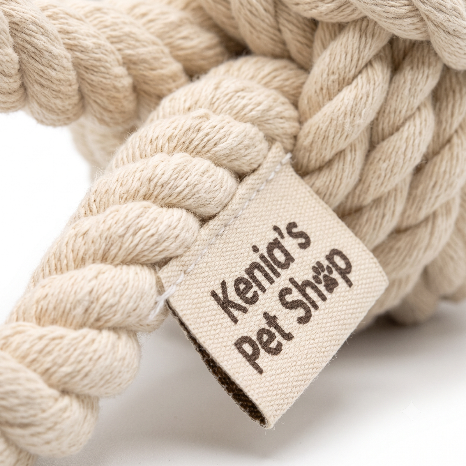 Kenia's Pet Shop Heavy-Duty Cotton Rope Dog Chew Toy - Durable Dental Tug Toy - Image 3