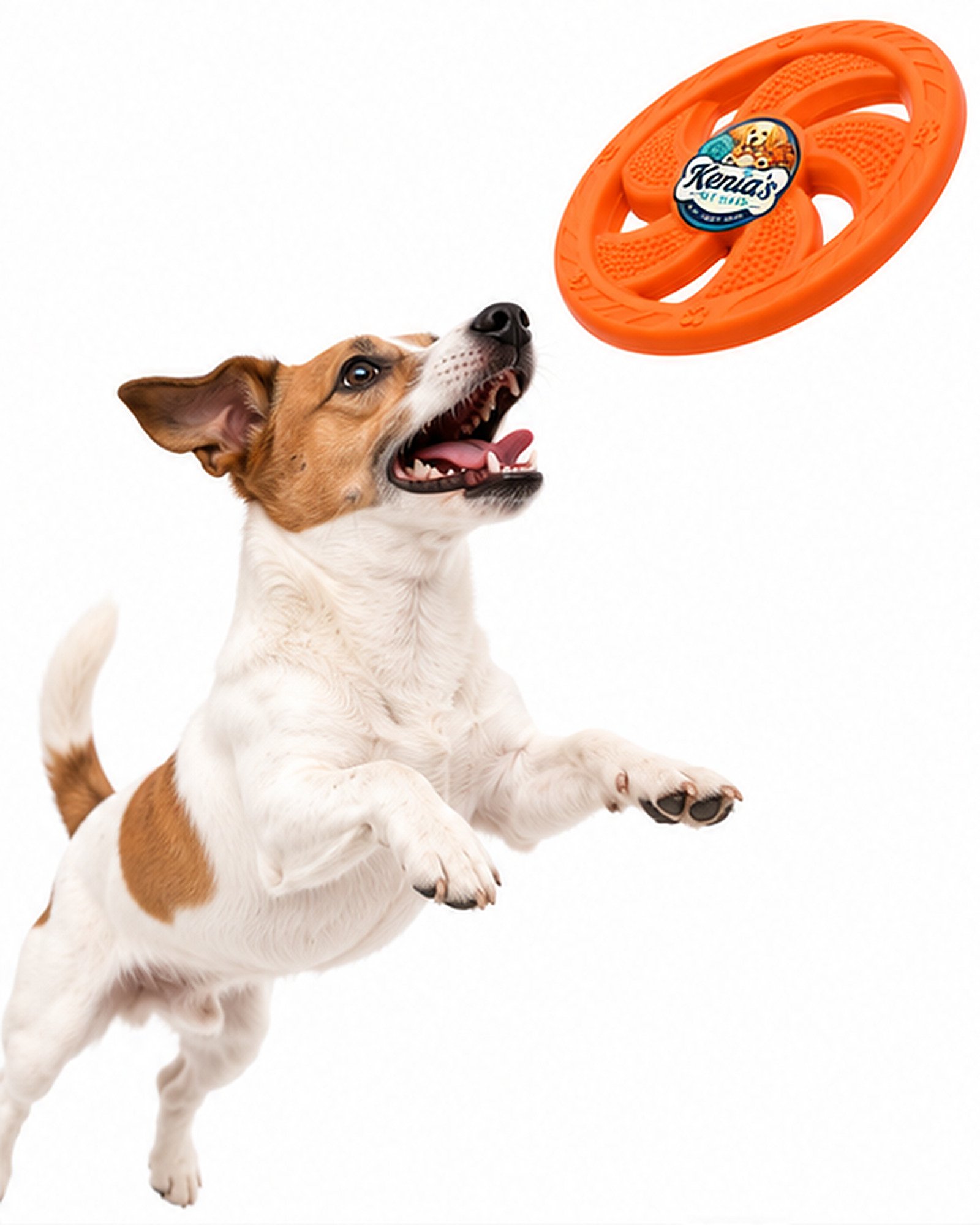 Kenia’s Pet Shop Dog Flying Disc Fetch Toy - Orange - Image 6
